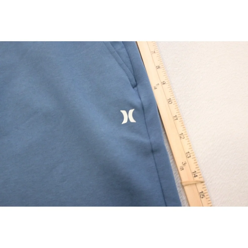 Hurley Hybrid Walk Shorts Mens 36 Blue Golf Athletic Zip Pocket Performance